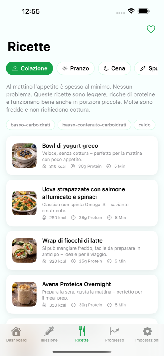 Ricette Levida — pasti ricchi di proteine per pazienti GLP-1