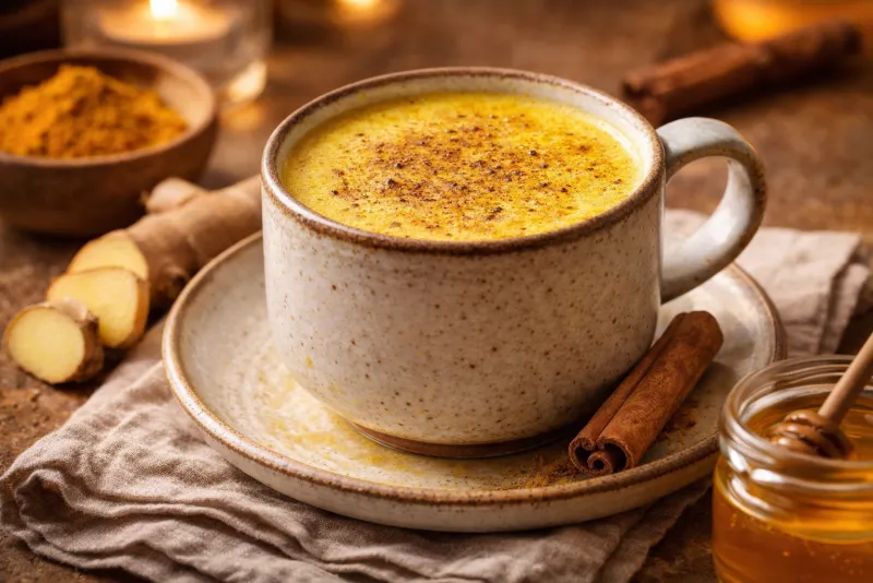 Goldene Milch (Kurkuma Latte)