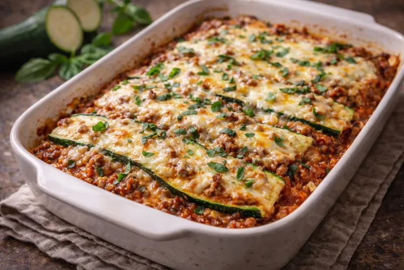 Zucchini-Lasagne (Low Carb)